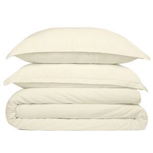 Cosy House Collection 100% Bamboo Duvet Cover - Cream Full/Queen